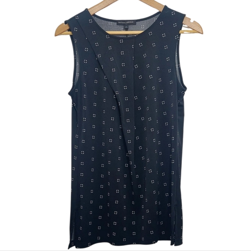 Banana Republic Women's Size Small Blouse Black Sleeveless
